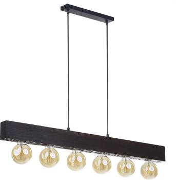 Lampa wisząca do kuchni 6xE27 metal czarny ARTWOOD 2669 TK Lighting