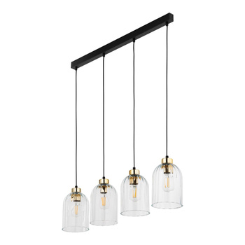 Lampa wisząca regulowana klosze przejrzyste SATIPO TRANSPARENT 5628