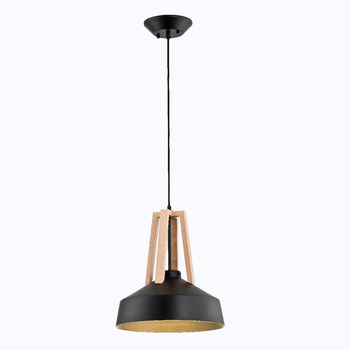 Modernistyczna lampa wisząca z kloszem DROP 60284 CZARNA